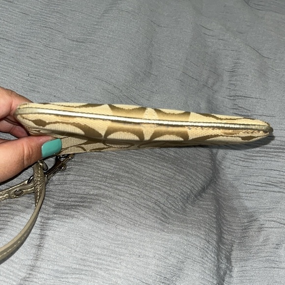 Coach Est 1941 New York Beige Wristlet, Vintage